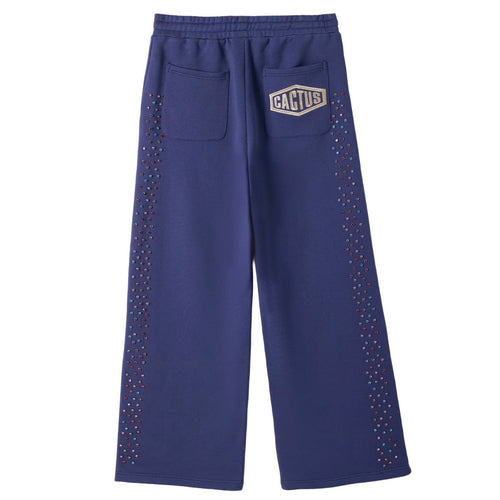 AZVA Navy Crystal Cactus Sweatpants — detail view 2