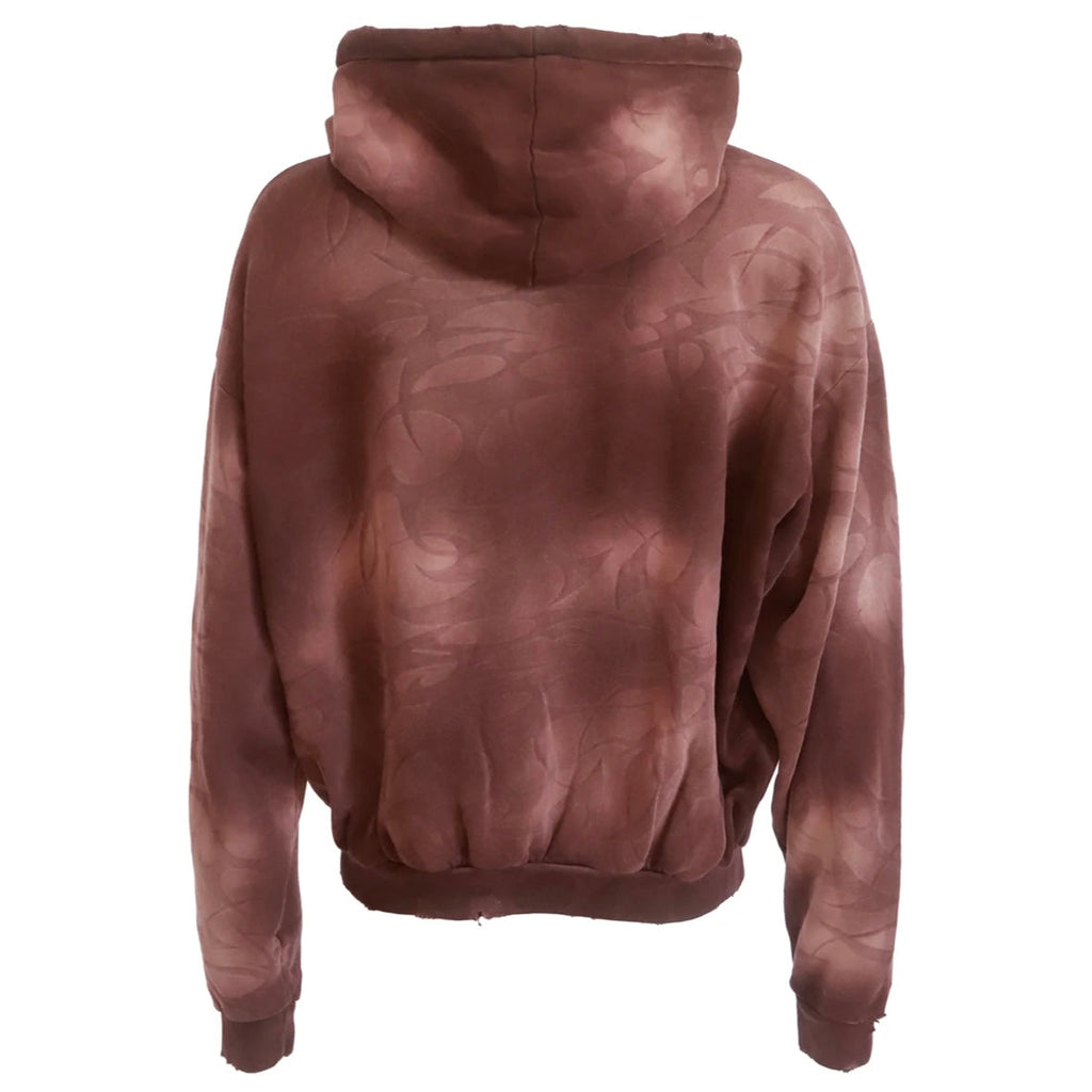 Hellstar Brown Tribal Laser Zip Hoodie