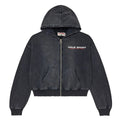 Vale Black Staple Zip Hoodie
