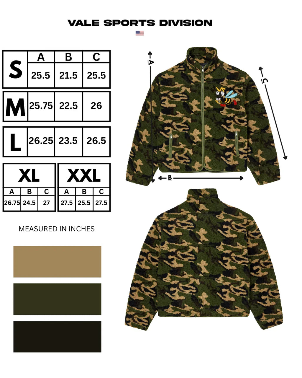 Vale Camo Lenny Fleece
