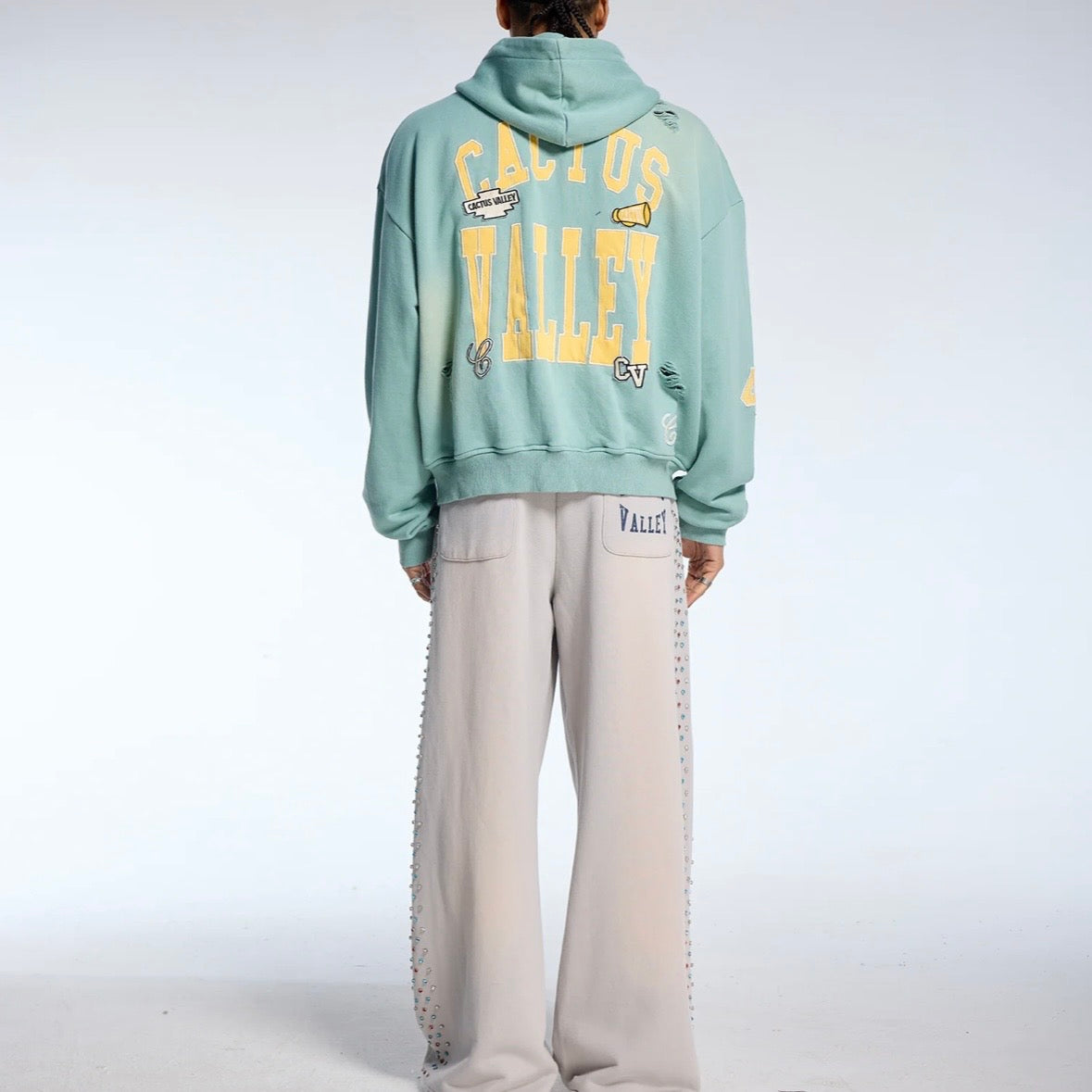 AZVA Mint Green Top Dog Zip Hoodie
