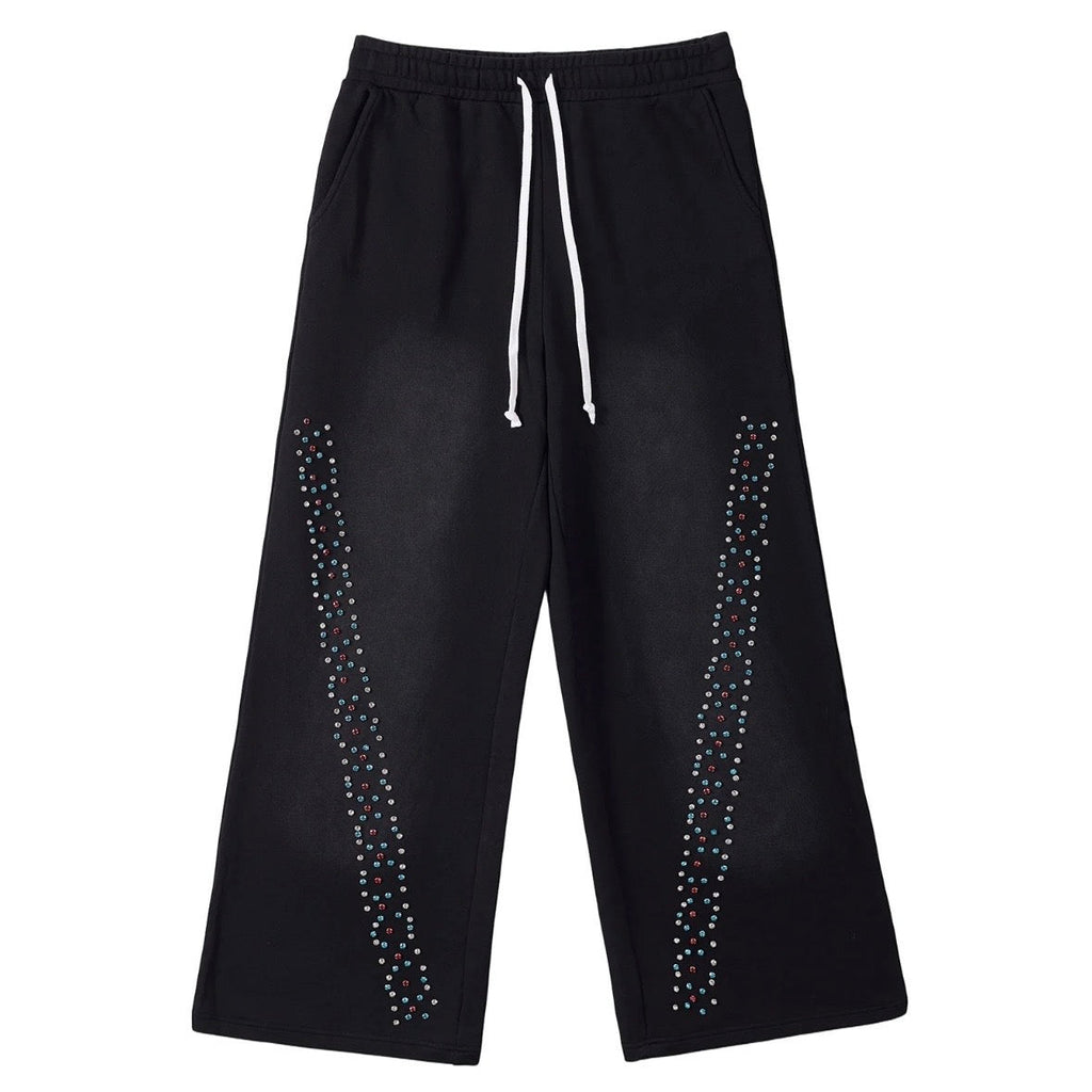 AZVA Black Cvx3 Crystal Sweatpants