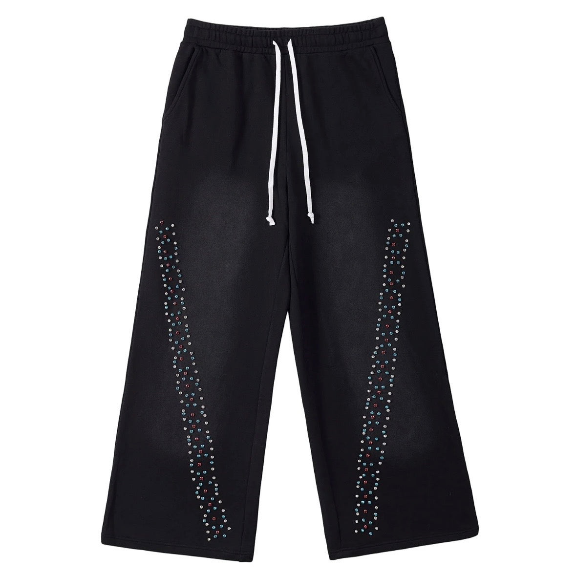 AZVA Black Cvx3 Crystal Sweatpants