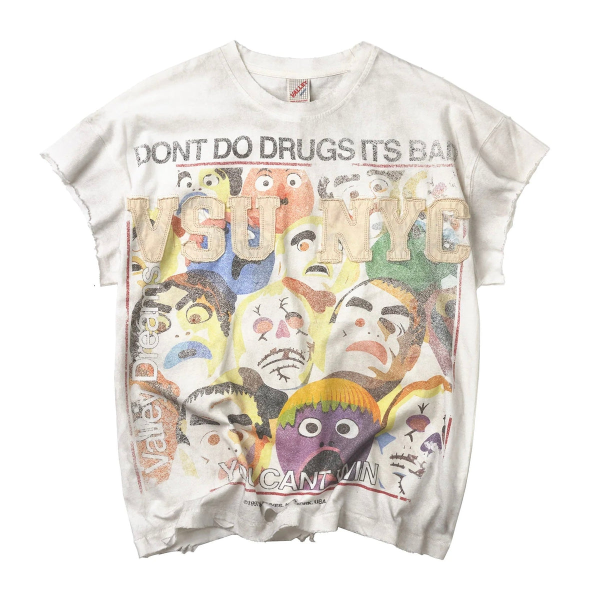 Vale White No Drugs Tank