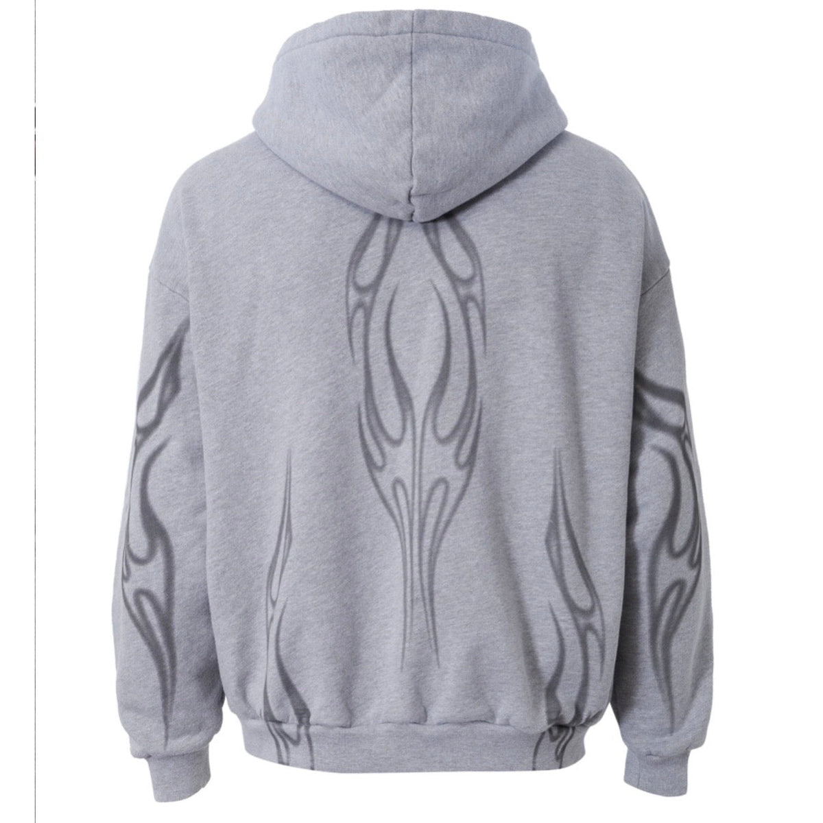 Hellstar Heather Grey Holy Cross Zip Up — detail view 2