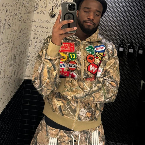 AZVA Camo Rest Stop Zip Hoodie — detail view 2