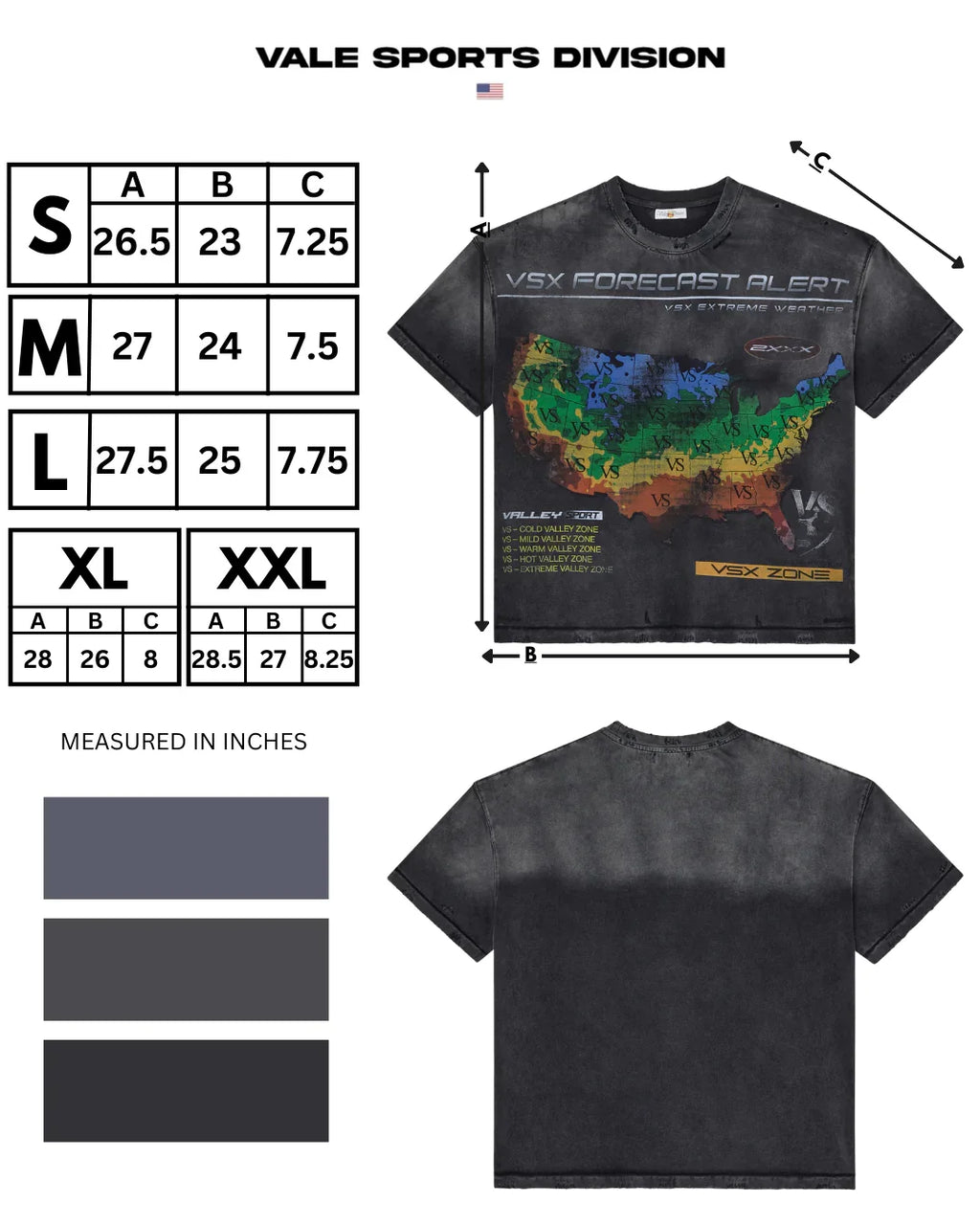 Vale Black Weatherman Tee
