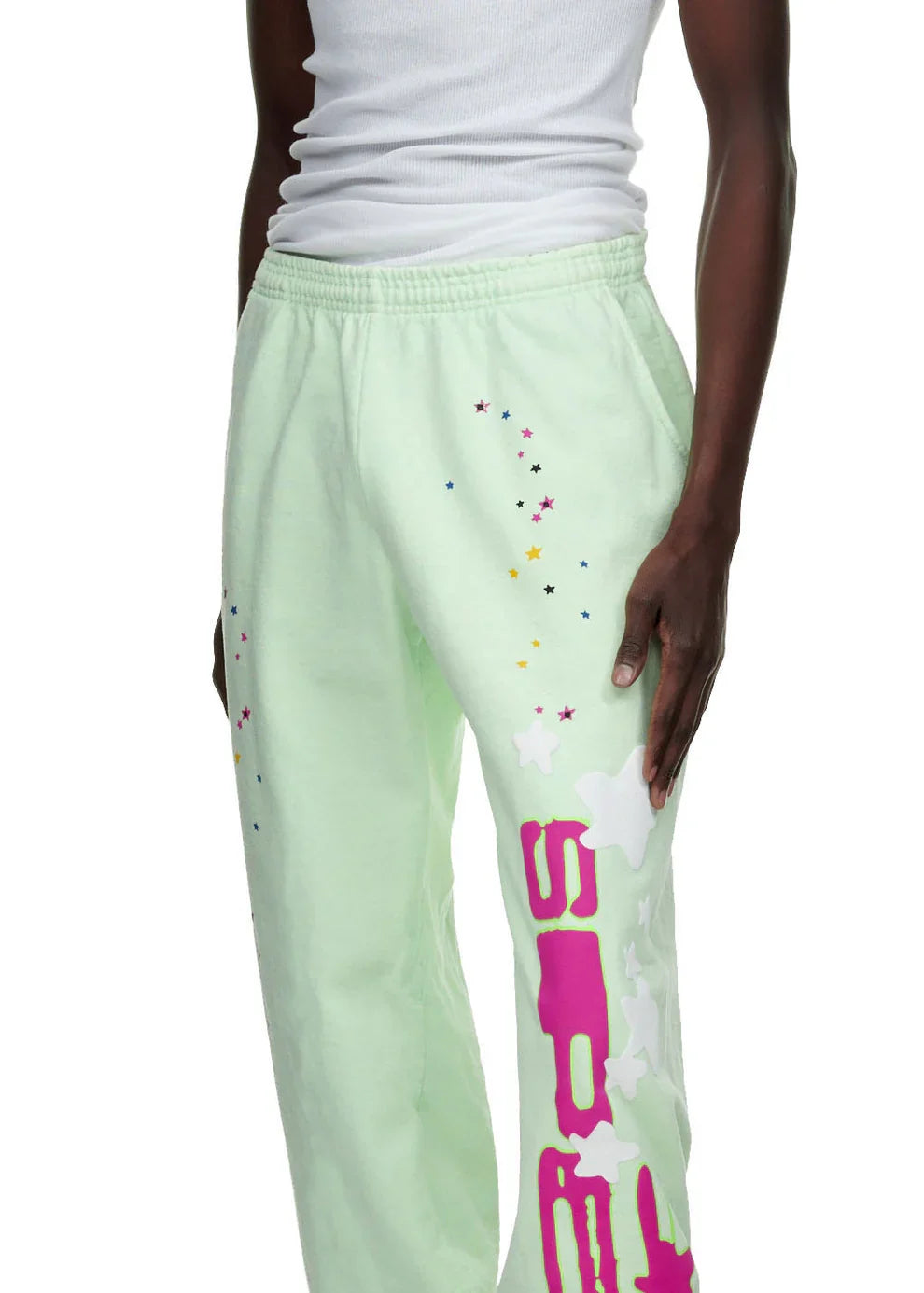Sp5der Mint Green Sweatpants