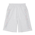 AZVA Grey Crystal Cactus Sweat Shorts
