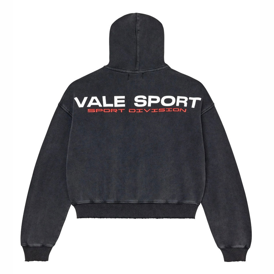 Vale Black Staple Zip Hoodie