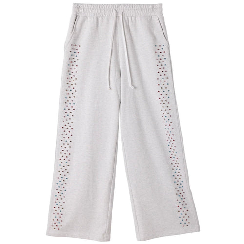 AZVA Grey Crystal Cactus Sweatpants