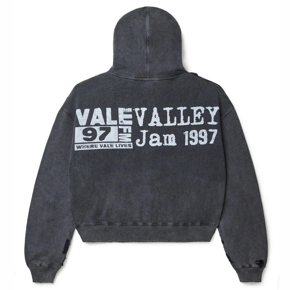 Vale White Big Chain Hoodie