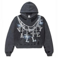 Vale White Big Chain Hoodie