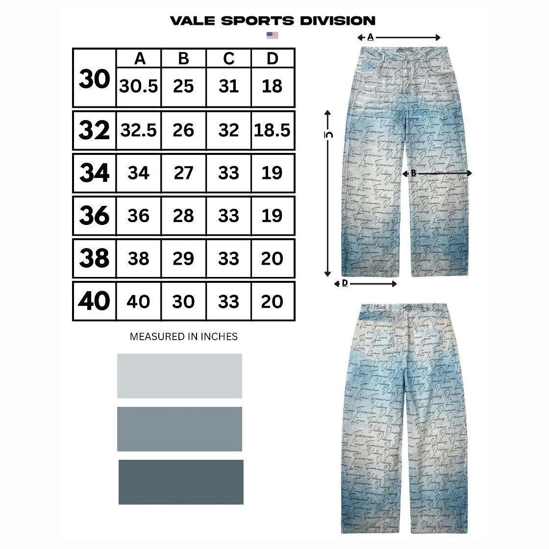 Vale Letter To Vale Denim Blue